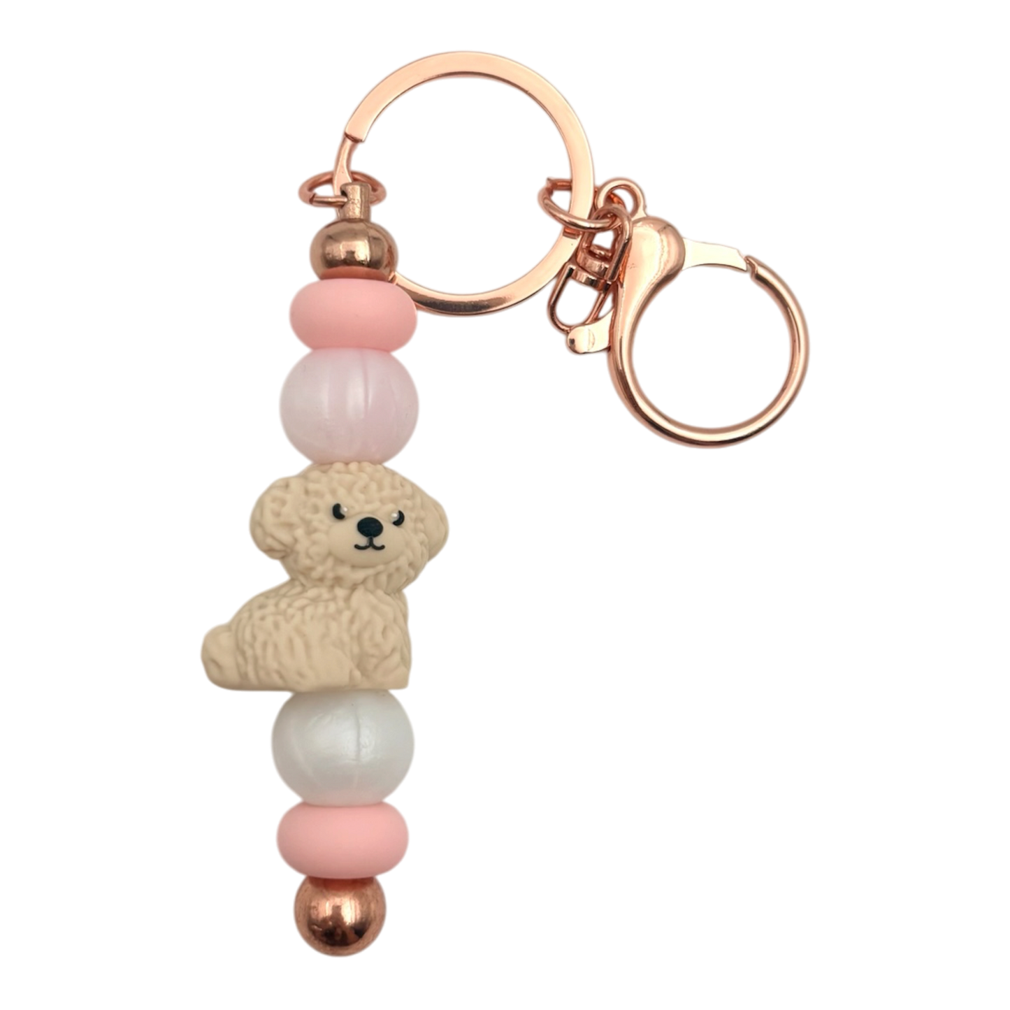 Porte-clé en billes - Caniche 🐶