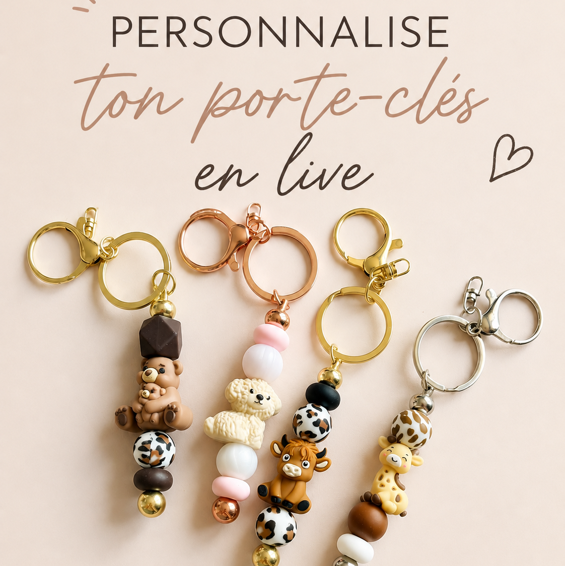 Porte-clé personnalisé - Live TikTok
