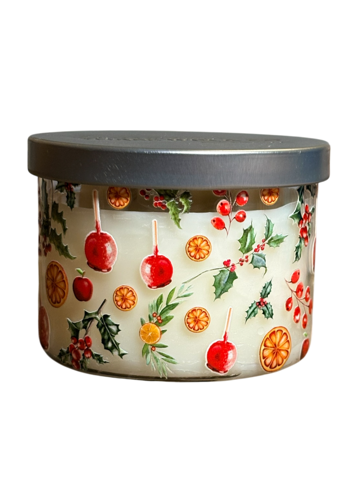 Chandelle double mèche hiver sucré ❄️🍭🍊