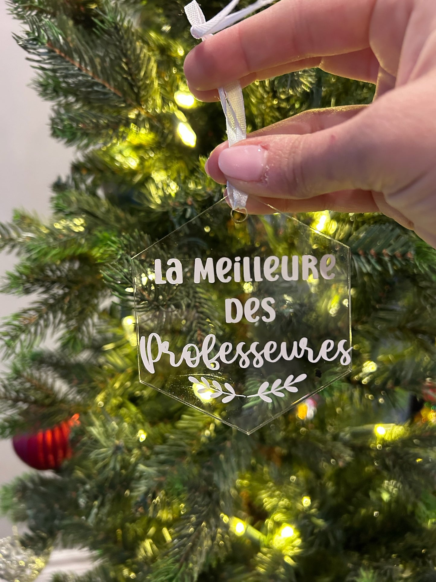 Ornement en acrylique - Meilleure des professeures đ©âđ«