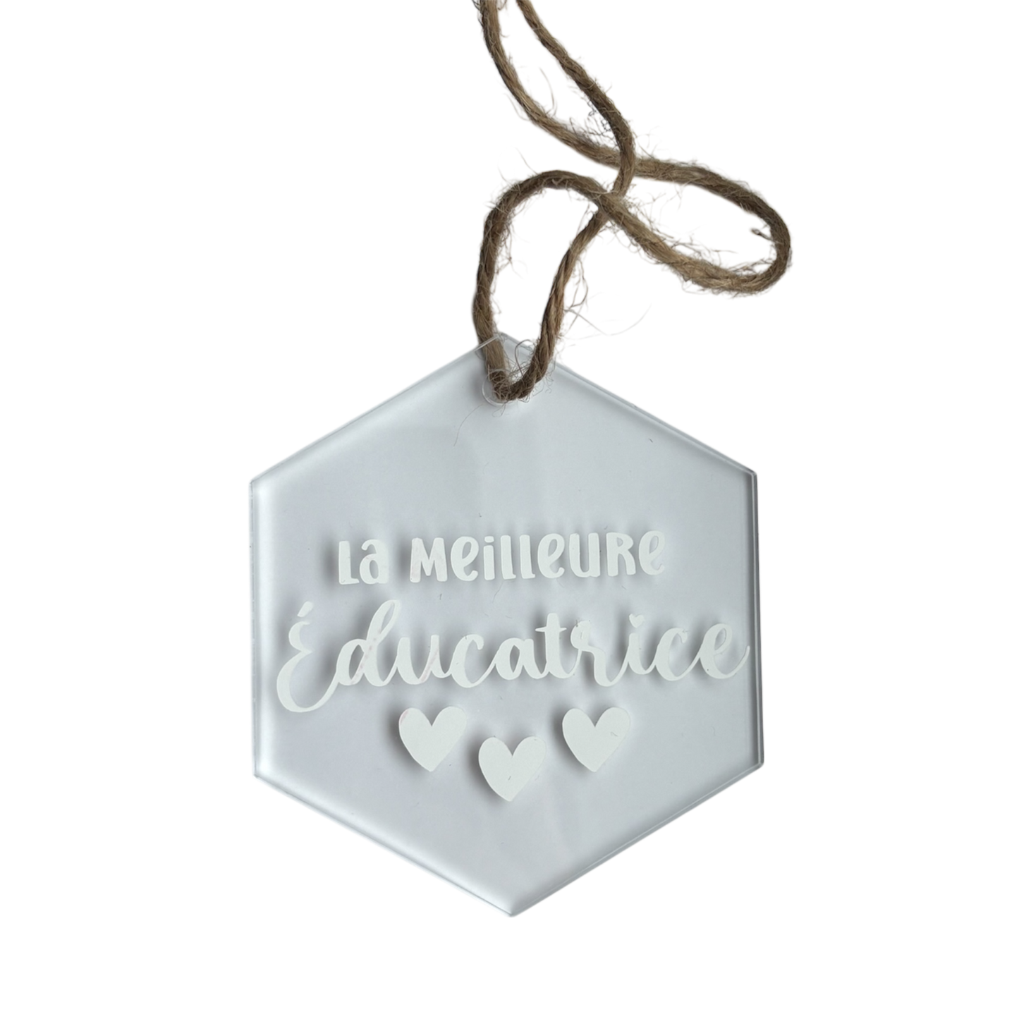 Ornement en acrylique - La meilleure éducatrice✨