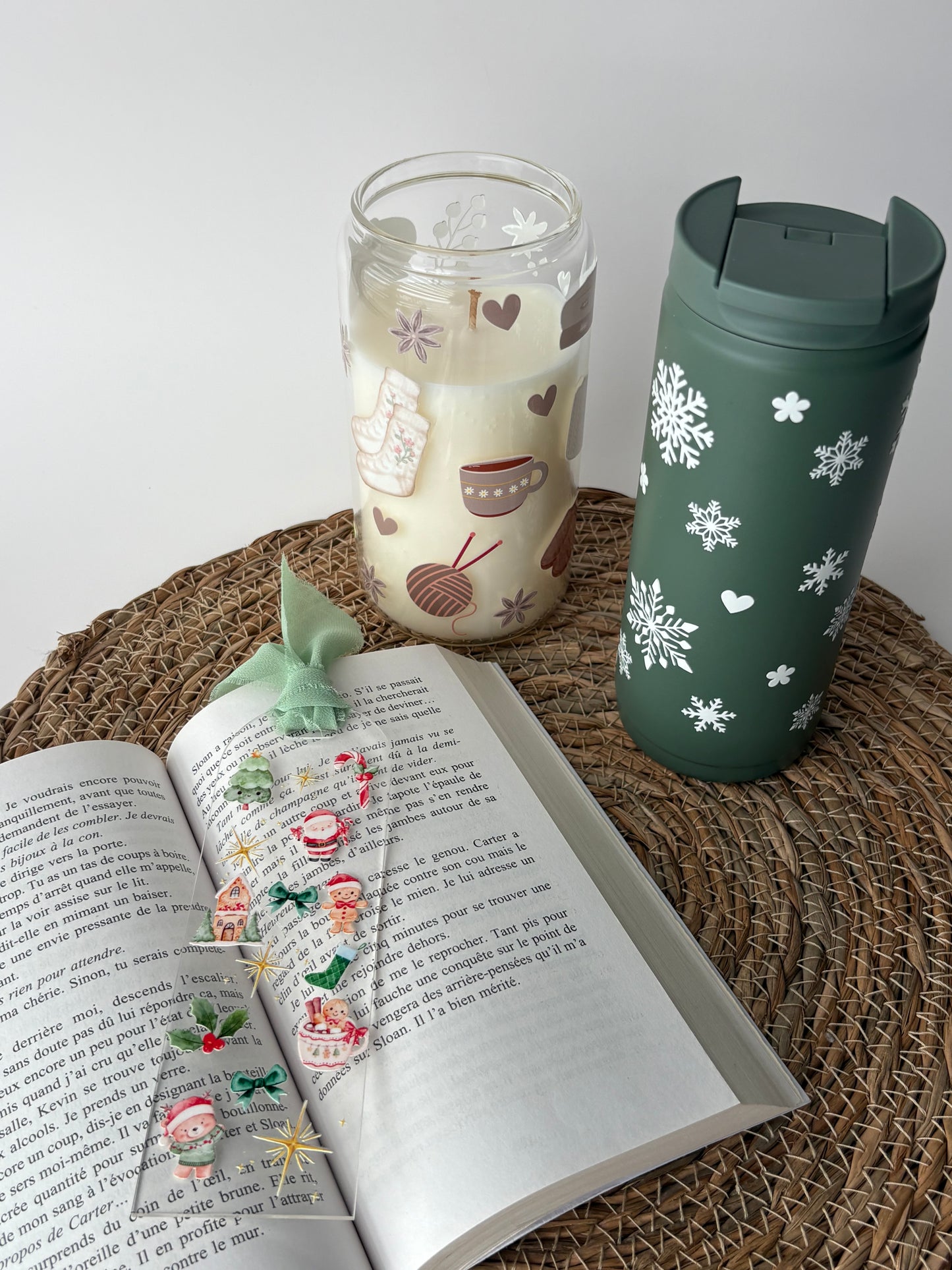 Signet en acrylique - Noël enchanté 📖🎅🏻