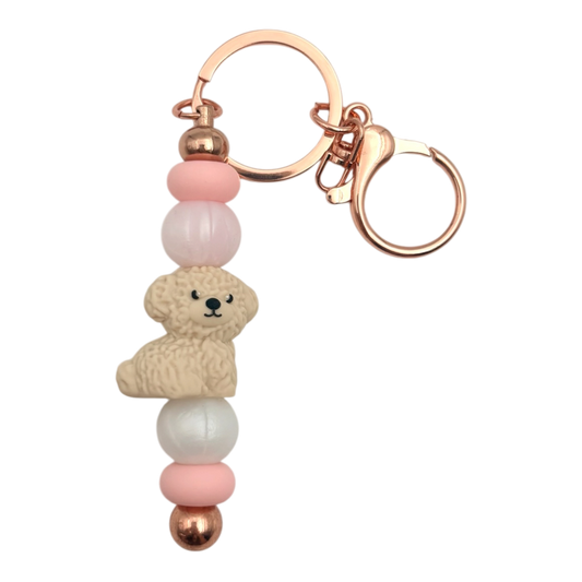 Porte-clé en billes - Caniche 🐶