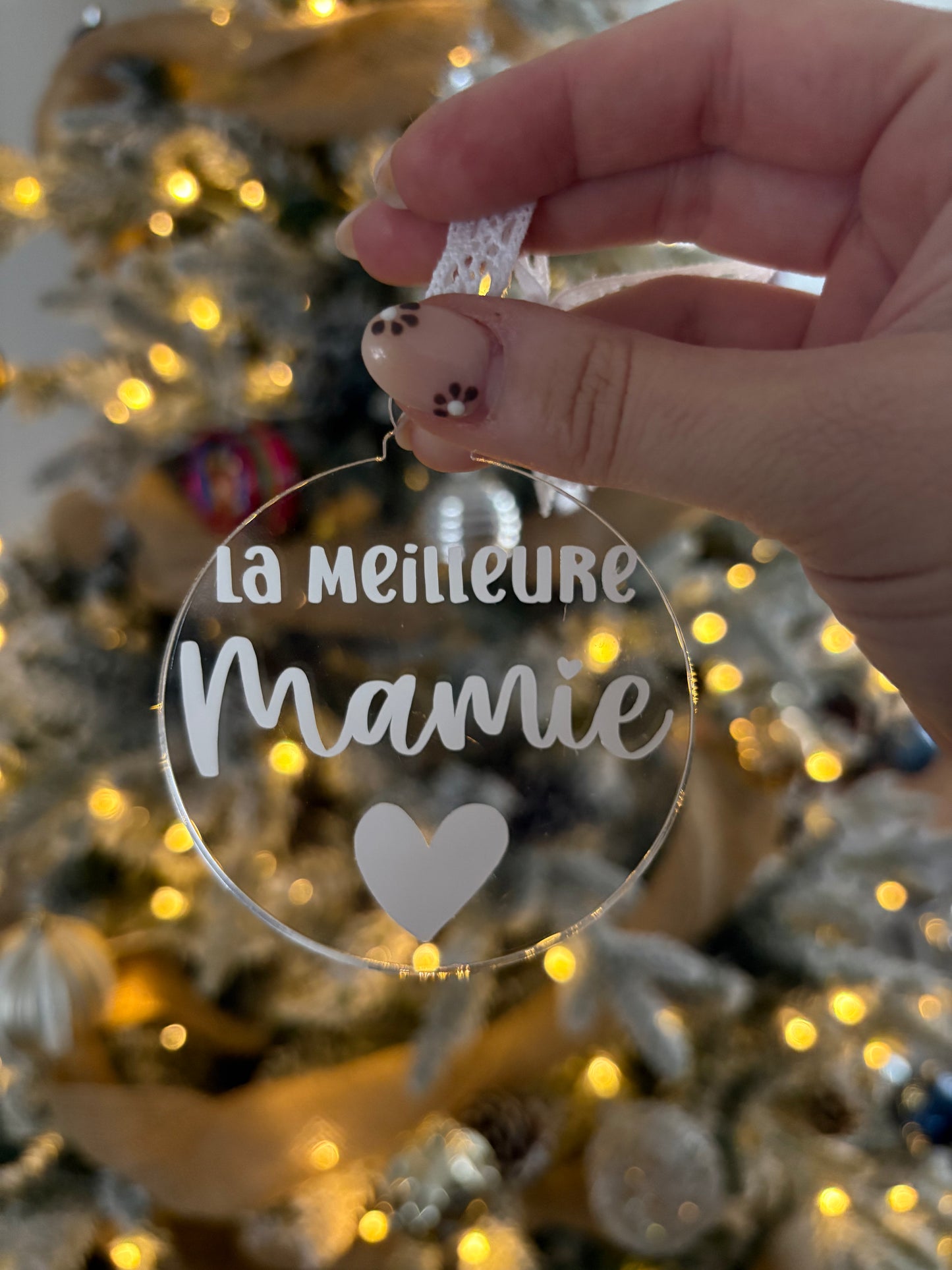 Ornement en acrylique - La meilleure Mamie✨