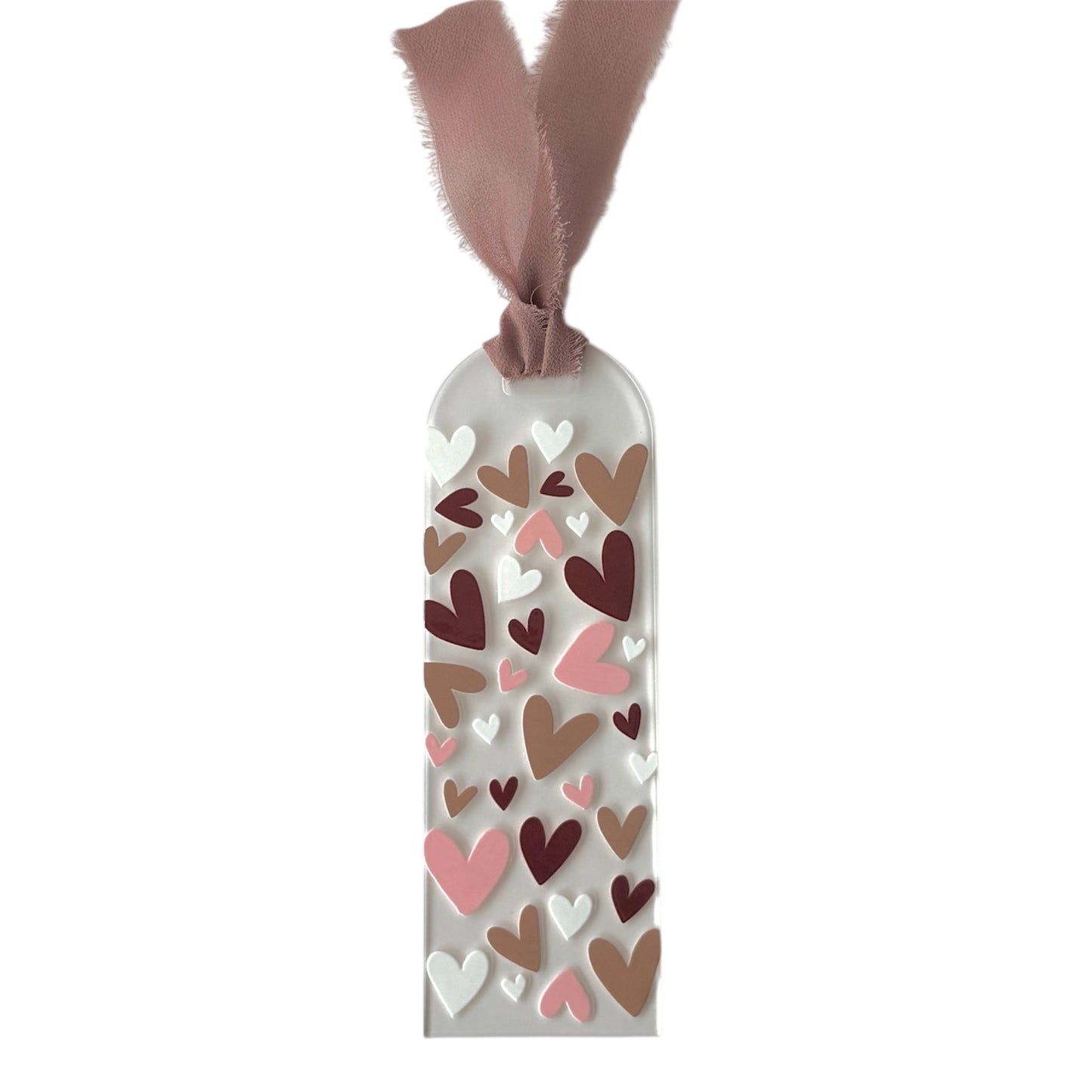 Signet en acrylique - Pluie de coeur