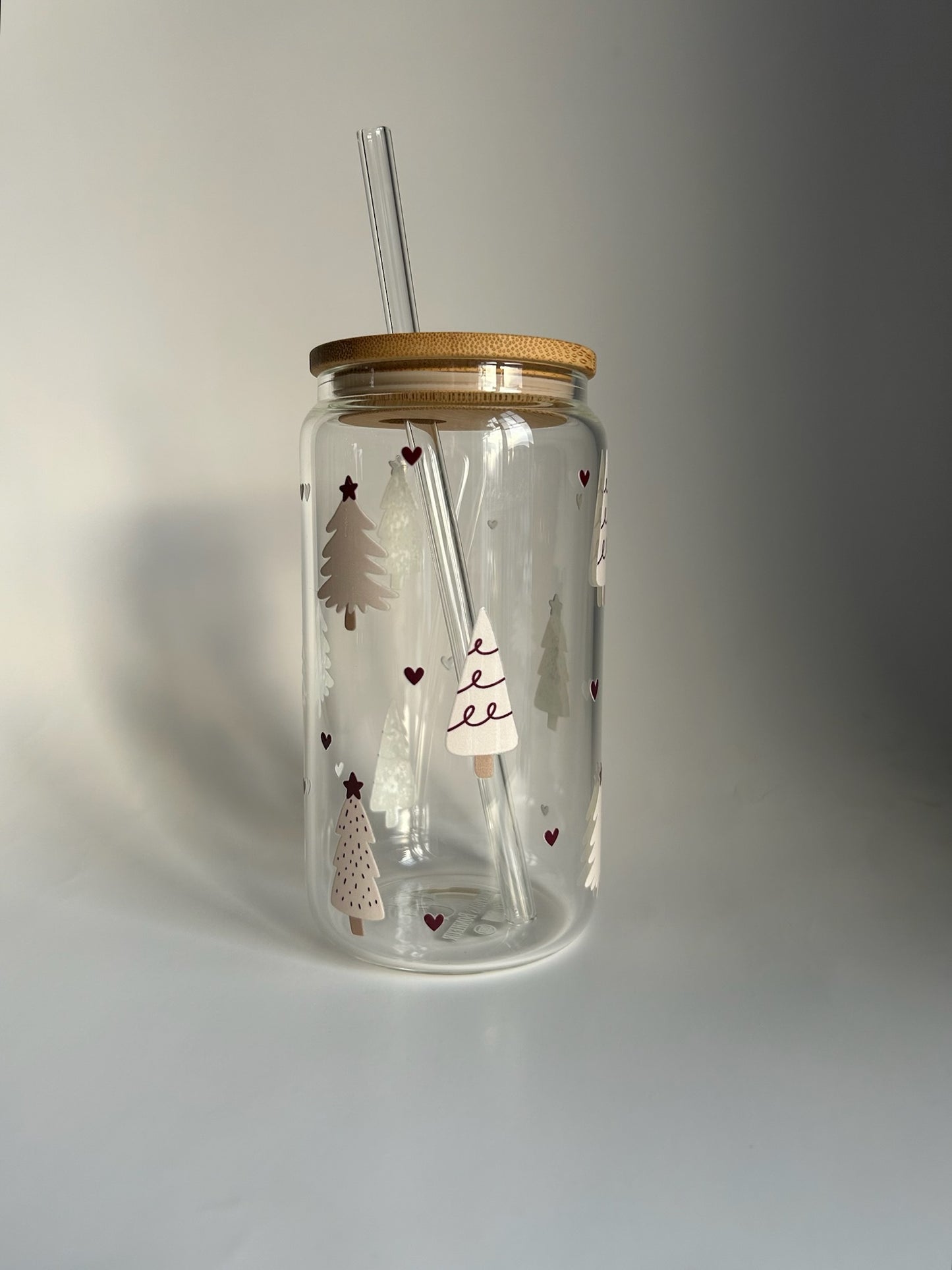 Tumbler en verre avec couvercle et paille (16 oz) - Collection Mme Coach - Fa la la 🎄